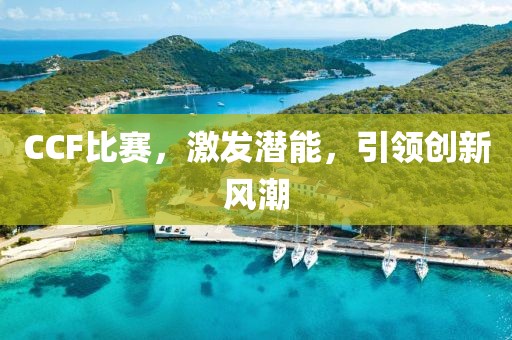 CCF比赛，激发潜能，引领创新风潮