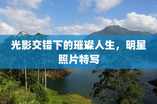 光影交错下的璀璨人生，明星照片特写