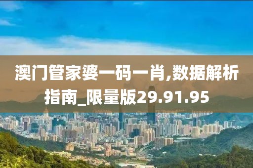 澳门管家婆一码一肖,数据解析指南_限量版29.91.95