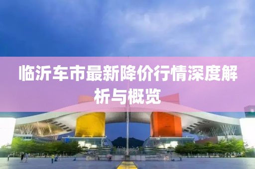 临沂车市最新降价行情深度解析与概览