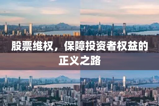 股票维权，保障投资者权益的正义之路