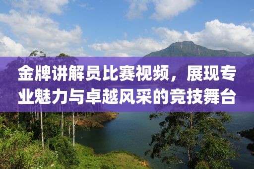 金牌讲解员比赛视频，展现专业魅力与卓越风采的竞技舞台
