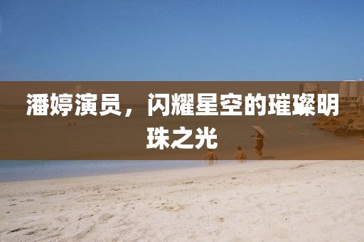 潘婷演员，闪耀星空的璀璨明珠之光