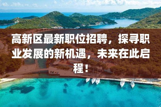 高新区最新职位招聘，探寻职业发展的新机遇，未来在此启程！