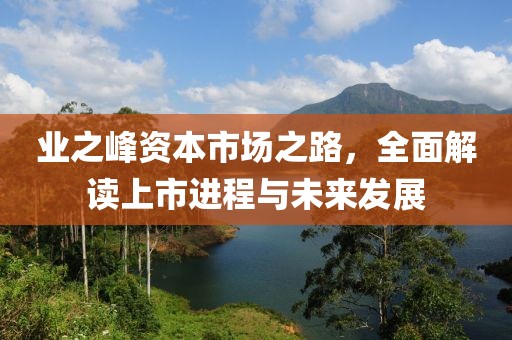 业之峰资本市场之路，全面解读上市进程与未来发展