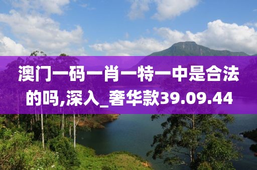 澳门一码一肖一特一中是合法的吗,深入_奢华款39.09.44