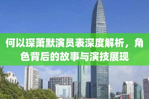 何以琛萧默演员表深度解析，角色背后的故事与演技展现