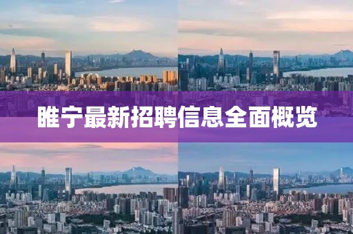 睢宁最新招聘信息全面概览