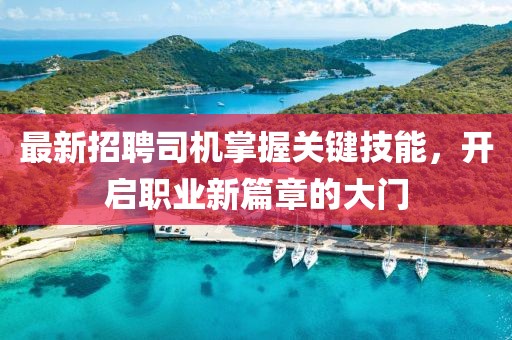 最新招聘司机掌握关键技能，开启职业新篇章的大门