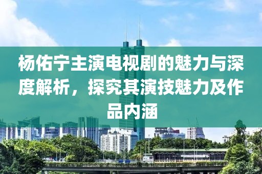 杨佑宁主演电视剧的魅力与深度解析，探究其演技魅力及作品内涵