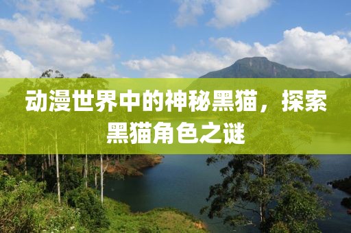 动漫世界中的神秘黑猫，探索黑猫角色之谜
