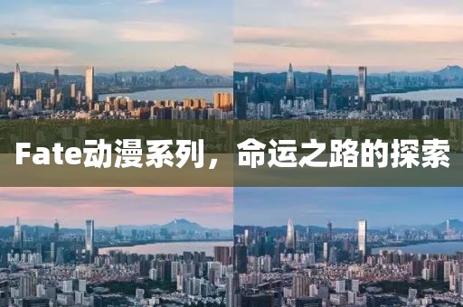 Fate动漫系列，命运之路的探索