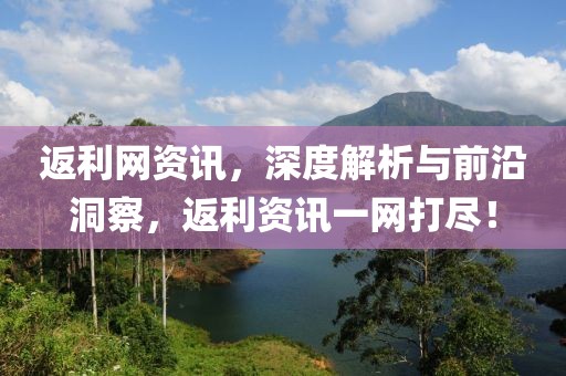返利网资讯，深度解析与前沿洞察，返利资讯一网打尽！