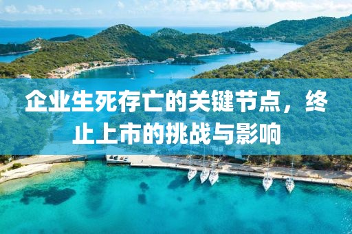 企业生死存亡的关键节点，终止上市的挑战与影响