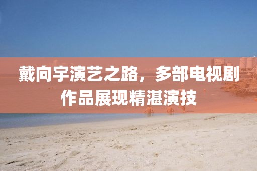 戴向宇演艺之路，多部电视剧作品展现精湛演技