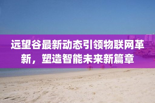 远望谷最新动态引领物联网革新，塑造智能未来新篇章