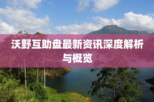 沃野互助盘最新资讯深度解析与概览