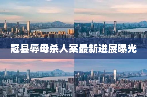 冠县辱母杀人案最新进展曝光