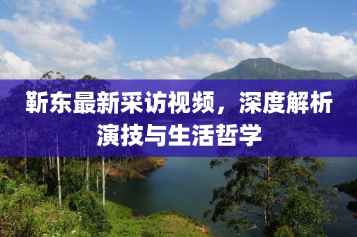 靳东最新采访视频，深度解析演技与生活哲学