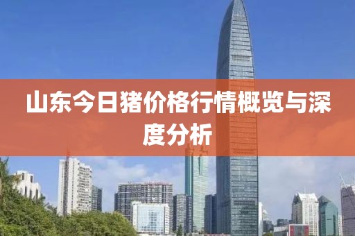 山东今日猪价格行情概览与深度分析