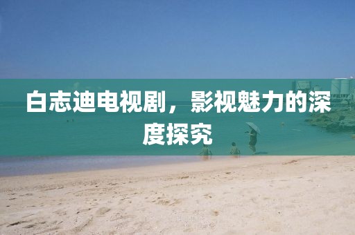 白志迪电视剧，影视魅力的深度探究