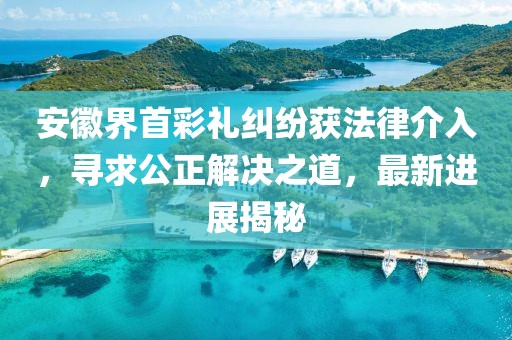 安徽界首彩礼纠纷获法律介入，寻求公正解决之道，最新进展揭秘