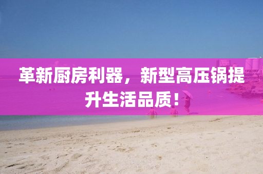 革新厨房利器，新型高压锅提升生活品质！