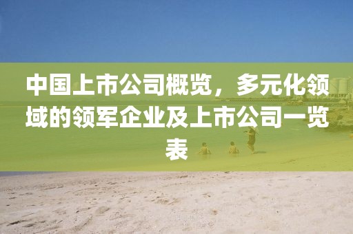 中国上市公司概览，多元化领域的领军企业及上市公司一览表