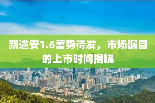 新途安1.6蓄势待发，市场瞩目的上市时间揭晓