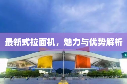 最新式拉面机，魅力与优势解析