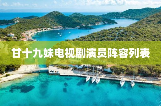 甘十九妹电视剧演员阵容列表