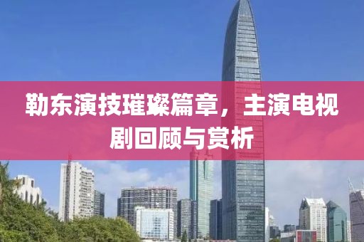 勒东演技璀璨篇章，主演电视剧回顾与赏析