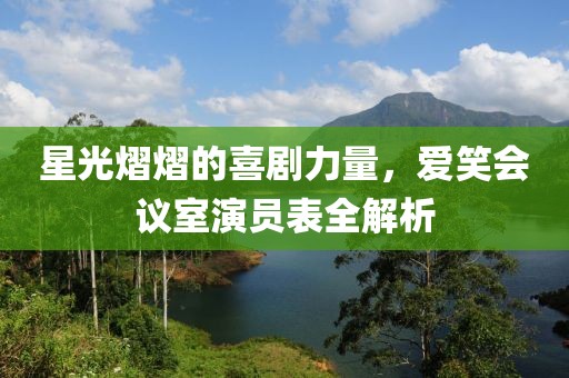 星光熠熠的喜剧力量，爱笑会议室演员表全解析
