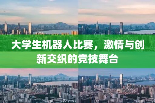 大学生机器人比赛，激情与创新交织的竞技舞台