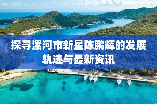 探寻漯河市新星陈鹏辉的发展轨迹与最新资讯