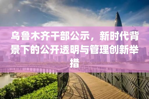 乌鲁木齐干部公示，新时代背景下的公开透明与管理创新举措