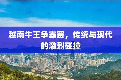 越南牛王争霸赛，传统与现代的激烈碰撞