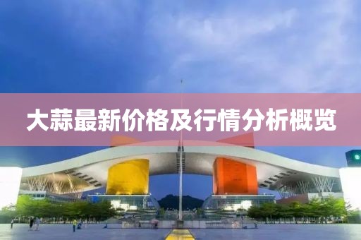 大蒜最新价格及行情分析概览