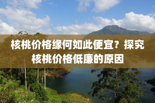 核桃价格缘何如此便宜？探究核桃价格低廉的原因