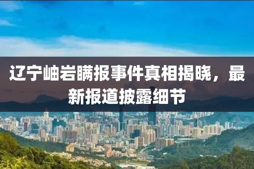 辽宁岫岩瞒报事件真相揭晓，最新报道披露细节