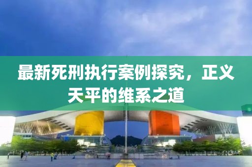 最新死刑执行案例探究，正义天平的维系之道
