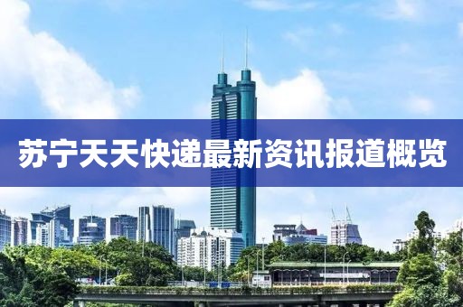 苏宁天天快递最新资讯报道概览