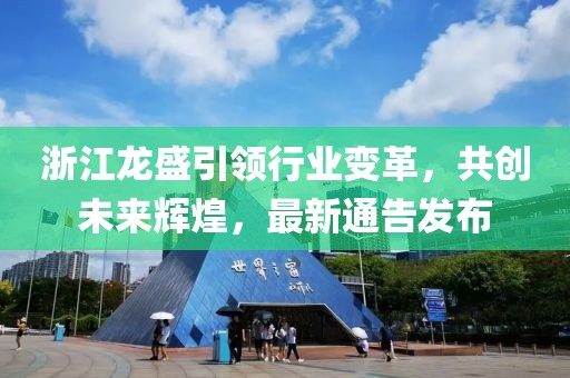 浙江龙盛引领行业变革，共创未来辉煌，最新通告发布