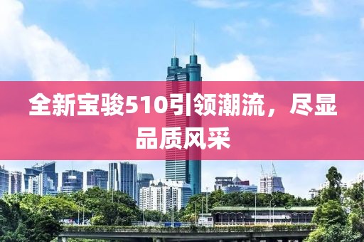 全新宝骏510引领潮流，尽显品质风采