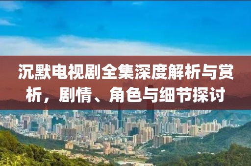 沉默电视剧全集深度解析与赏析，剧情、角色与细节探讨
