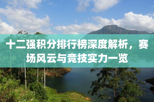 十二强积分排行榜深度解析，赛场风云与竞技实力一览