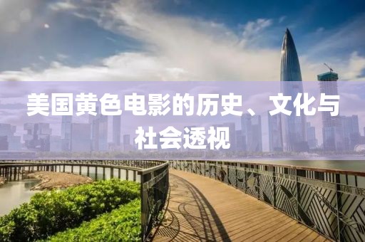 美国黄色电影的历史、文化与社会透视