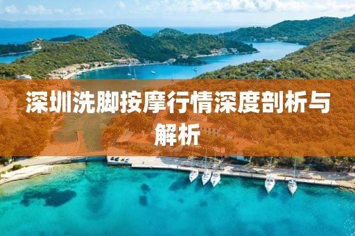 深圳洗脚按摩行情深度剖析与解析