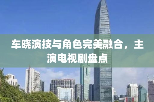车晓演技与角色完美融合，主演电视剧盘点