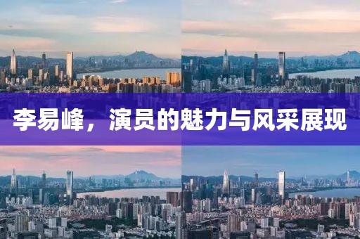 李易峰，演员的魅力与风采展现
